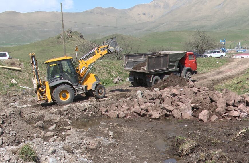 Սյունիքում ակտիվ ճանապարհաշինությունը շարունակվում է